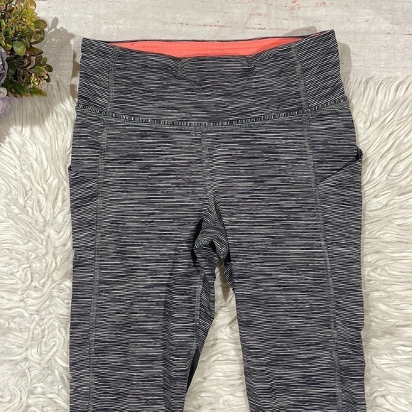 Lululemon Pace Rival Crop Wee Space Grapefruit Mid Rise Leggings - Picture 5 of 13